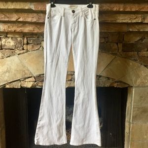 Current/Elliot White Flare Jeans
